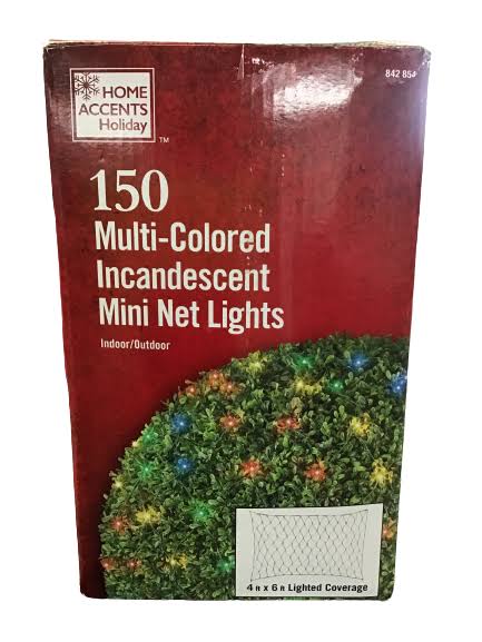 Home Accents Holiday 150 Mini Incandescent Net Lights, Multi-Colored