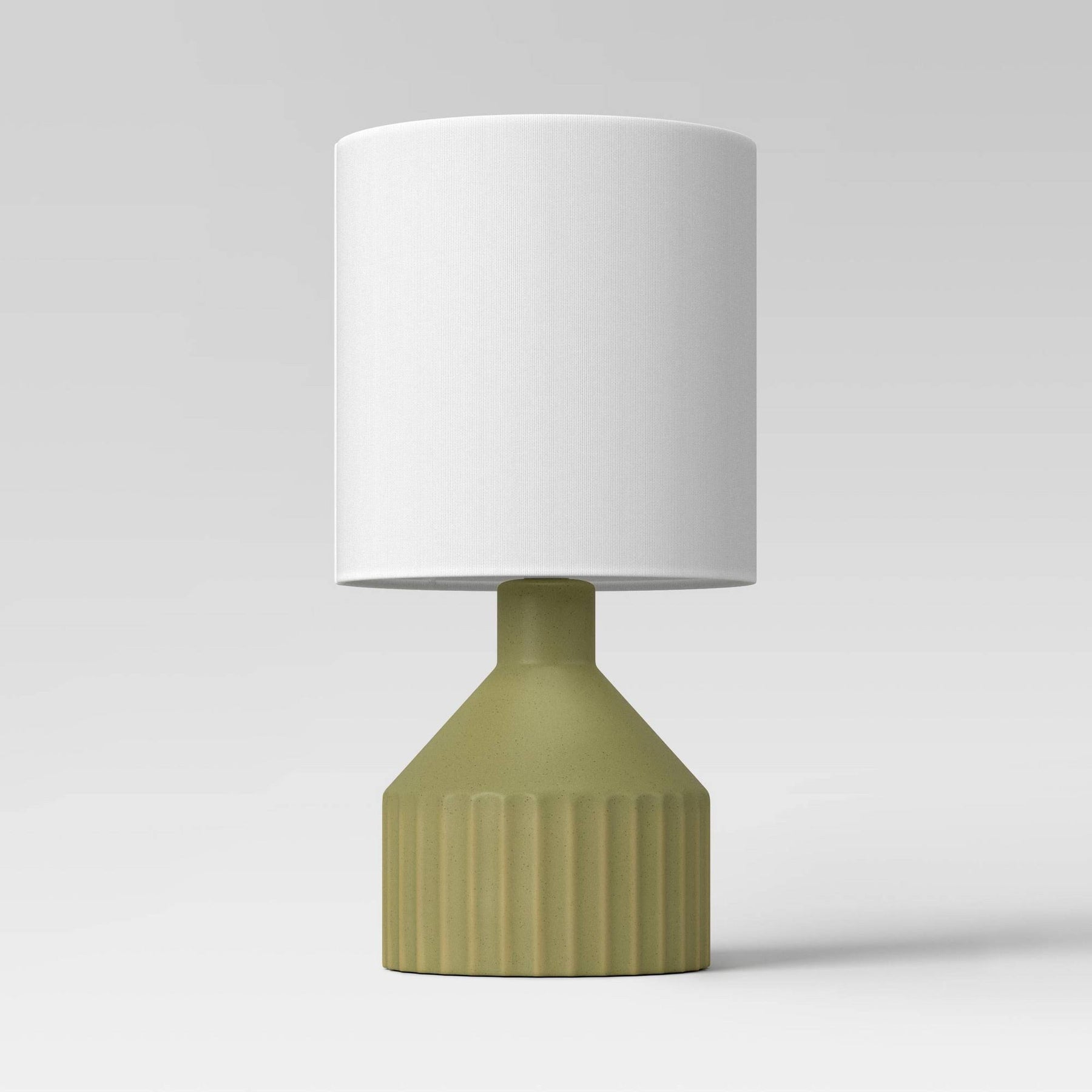 Ribbed Ceramic Mini Table Lamp Green - Threshold